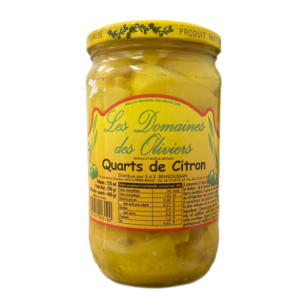 Les domaines des oliviers - Quarts de citron