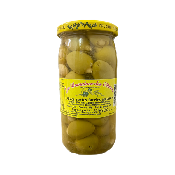 Les domaines des oliviers - olives vertes farcies amandes