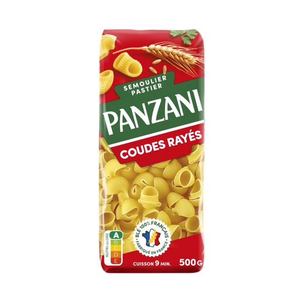 Panzani - coudes rayé 500g