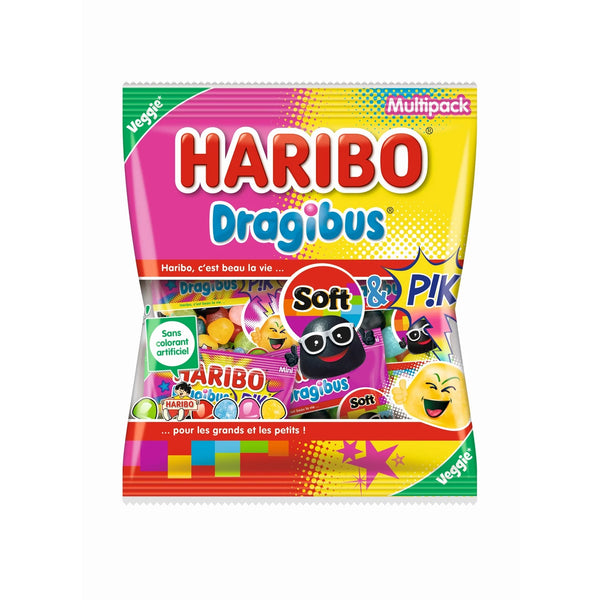 Haribo - multipacks dragibus soft & pik 240g