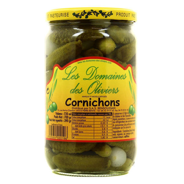 les Domaines des Oliviers - cornichons 700g