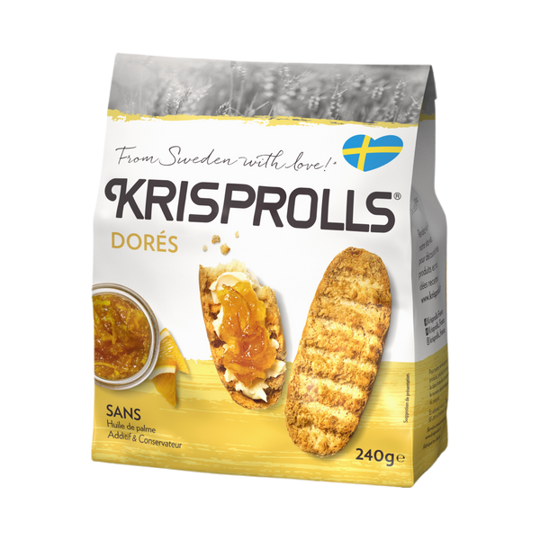 Krisprolls- petits pains suédois dorés 240g