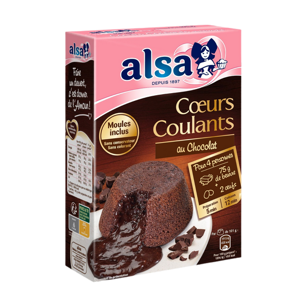 Alsa - Préparation pour cœur coulant au chocolat 275g