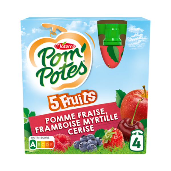 Materne - POM'POTES 5 fruits rouges