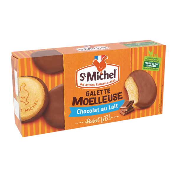 St Michel - galette moelleuse chocolat au lait 180g