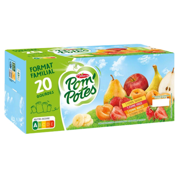 Materne - Pom'potes Compotes en gourde assortiment 20X90g