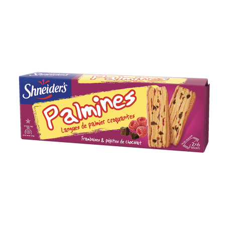 Shneider's - palmines framboises et pepites de chocolat